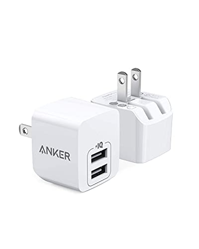 Anker Dual Port USB Wall Charger, 2-Pack