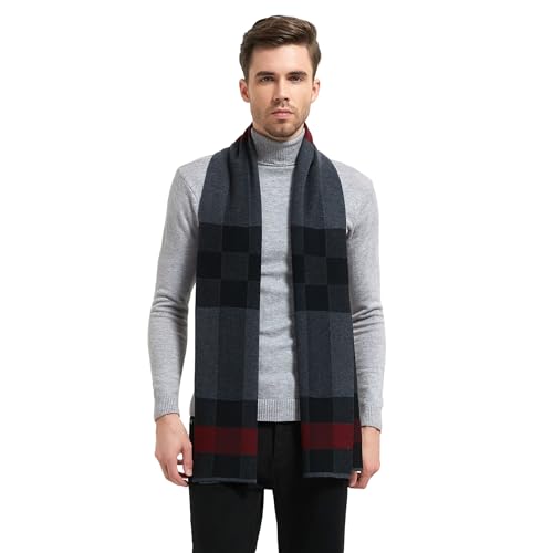 Men's Winter Cashmere Scarf - Warm Knitted Casual Scarves