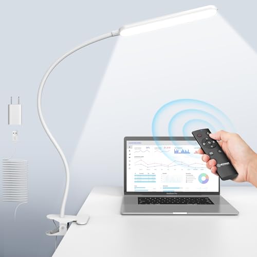 Glocusent Clip-On Bed Reading Light with Remote