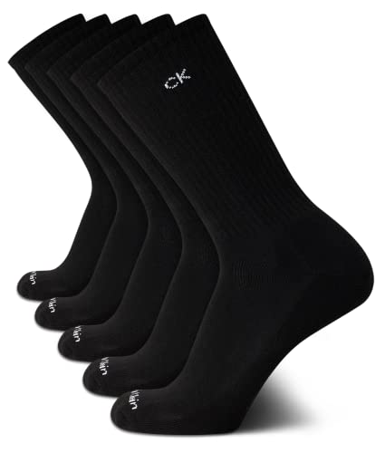 Calvin Klein Men's Cushion Crew Athletic Socks (5 Pack)