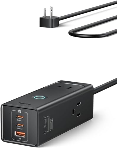 Baseus Power Strip Surge Protector with USB C Charger