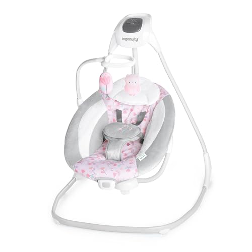 Ingenuity SimpleComfort Lightweight Baby Swing in Pink Cassidy