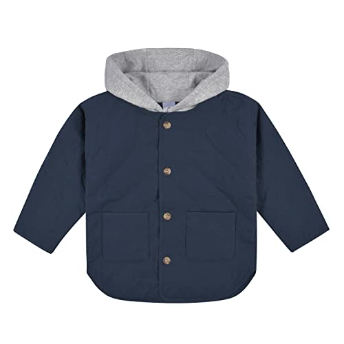 Baby Boys Toddler Hooded Quilted Jacket
