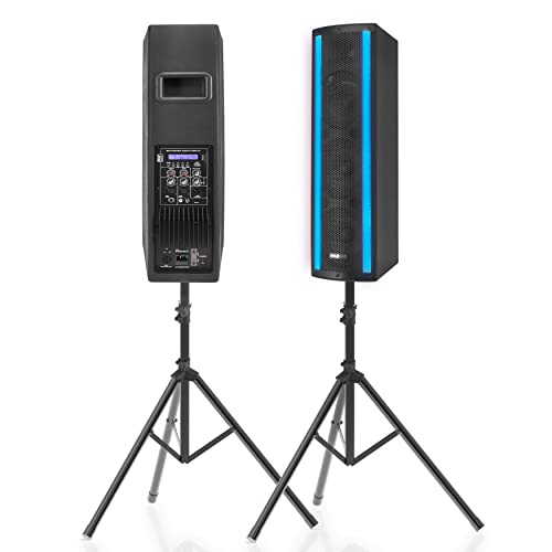 Portable Bluetooth PA Speaker System with Lights - 3-Way Active & Passive - Pyle PS65ACT