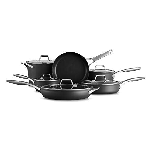 Calphalon Nonstick Kitchen Cookware Set, 11-Piece, with Stay-Cool Handles