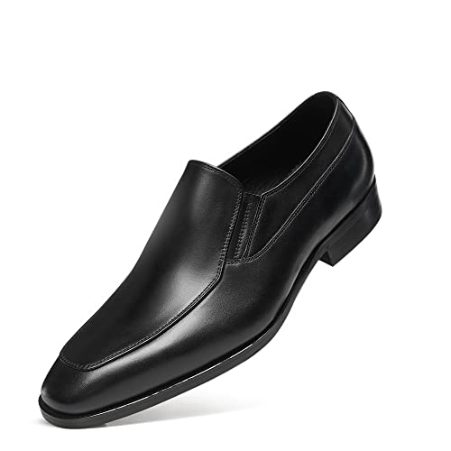 FRASOICUS Men's Leather Slip-on Dress Loafers