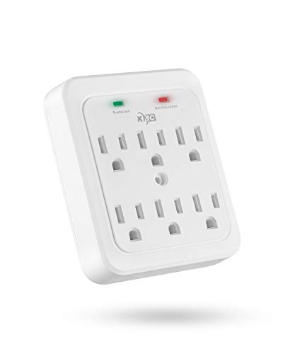 KMC Surge Protector 6-Outlet Wall Adapter