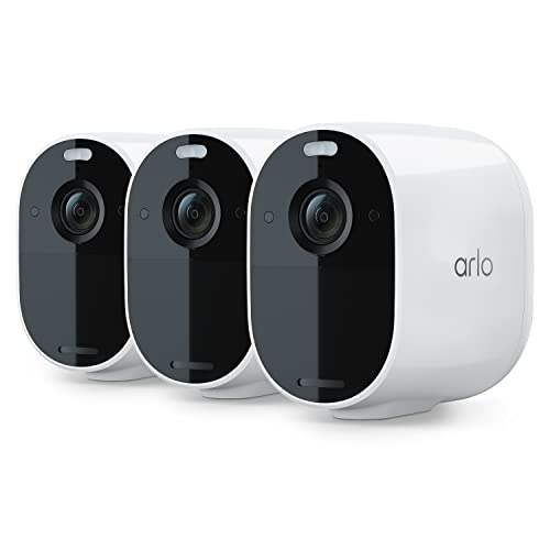 Arlo Essential Spotlight Camera - 3 Pack, Wireless Security in White