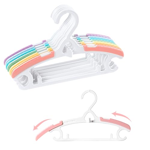 Adjustable Rainbow Baby Hangers, 28 Pack