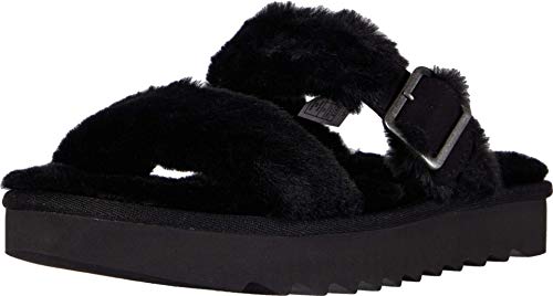Koolaburra by UGG Women's Faux Fur Flat Sandal