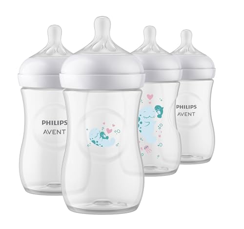 Philips AVENT Natural Baby Bottles, 9oz, 4-Pack