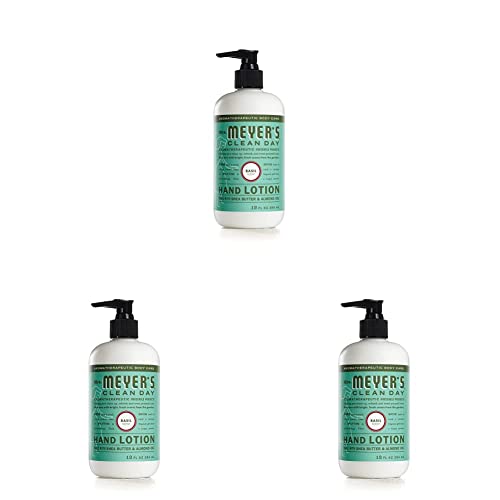Mrs. Meyer's Dry Hands Lotion, Basil Scent, 12 oz (Pack of 3)