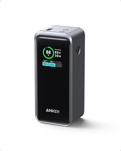 Anker Portable Charger with 200W Output and Smart Display