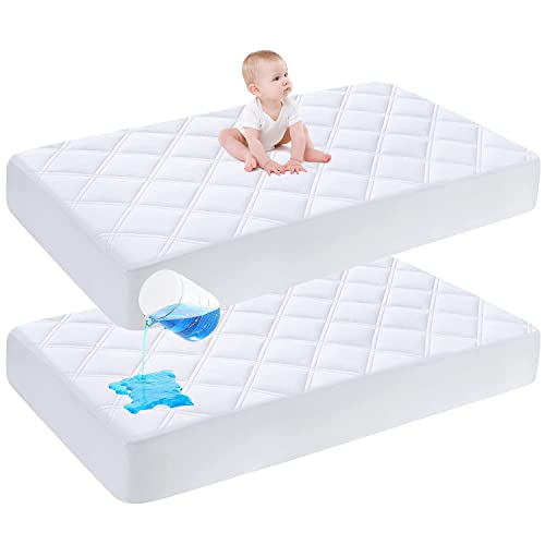 aby Waterproof Crib Mattress Protector 2 Pack