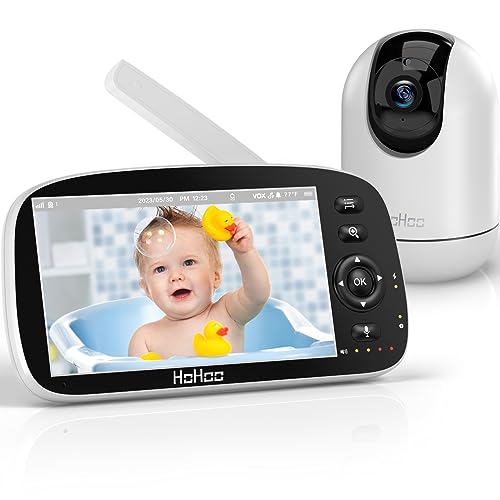 HOHOO HD Baby Monitor with Camera and Audio (5" Display)