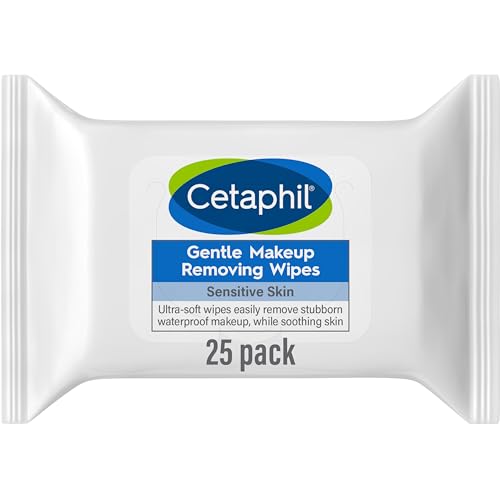 Cetaphil Gentle Makeup Removing Wipes, 2 Pack (50 wipes)