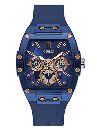 Men's Trend Casual Tonneau Diamond 43mm Watch - Black Dial