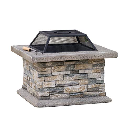 Christopher Knight Home Outdoor Fire Pit in Natural Stone