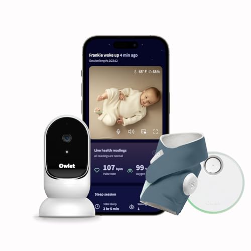Owlet Dream Duo Smart Baby Monitor with HD Camera and Sock