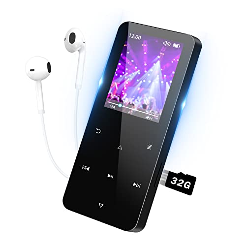 RIOUSV 32GB Mp3 Player with Bluetooth 5.0 and FM Radio