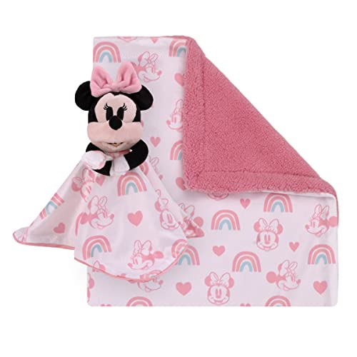 Disney Minnie Mouse 2-Piece Sherpa Baby Blanket Set