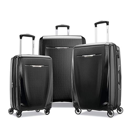 Samsonite Winfield 3 DLX Hardside Luggage, 3-Piece Set, Black