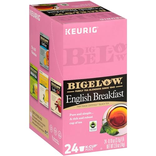 Bigelow English Breakfast Black Tea K-Cup Pods, 96 Count Ⓤ