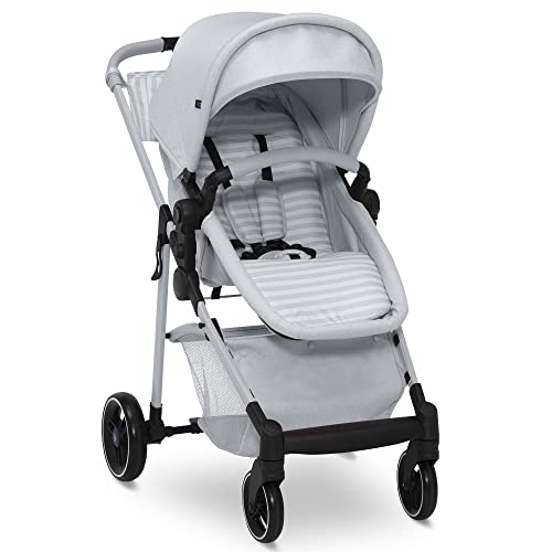 GAP babyGap 2-in-1 Carriage Stroller, Grey Stripes
