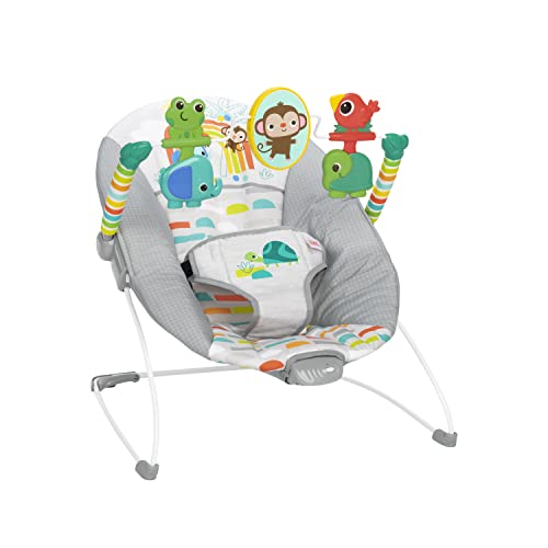Playful Paradise Comfy Baby Bouncer with Toys