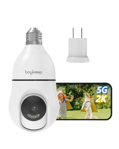 Wireless Bulb Security Camera 2K Resolution