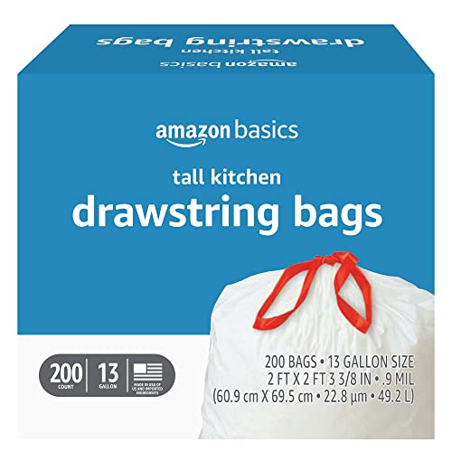 600-Count 13 Gallon Trash Bags (Prime Exclusive, S and S)