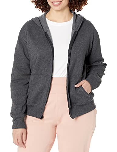 Ecosmart Fleece Full Hoodie - Hanes Zip-up Hooded Sweatshirt for Women