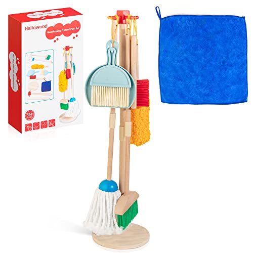 Kids Cleaning Set, Solid Beech Wood