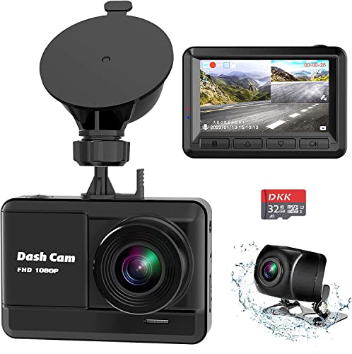Mini Dash Cam with Front and Rear Cameras