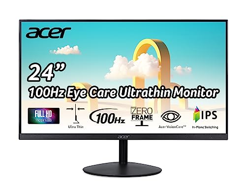 Acer 23.8" Full HD IPS Gaming Monitor, Ultra-Thin Design