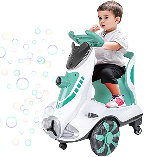 Electric Kids' Ride-on Car with Bubble Function