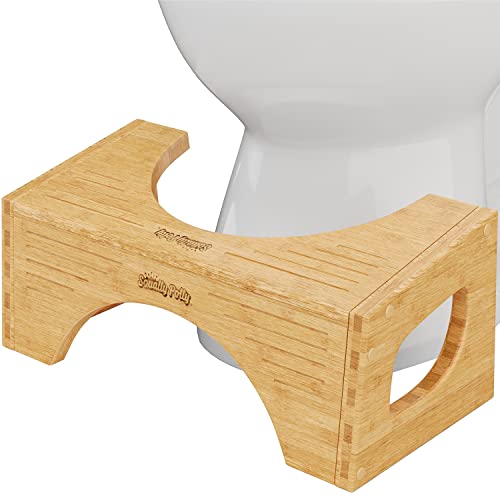 Squatty Potty Adjustable Bamboo Toilet Stool