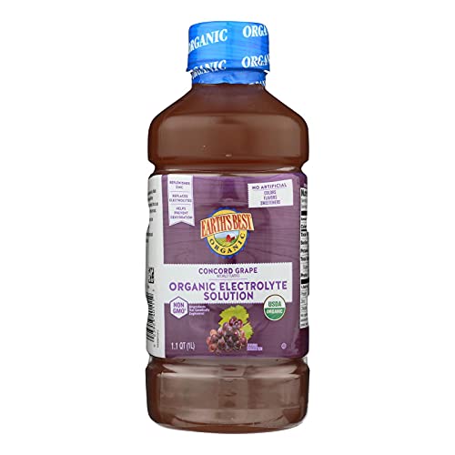 Earth's Best Organic Toddler Electrolyte Solution, Concord Grape Flavor, Pack of 4