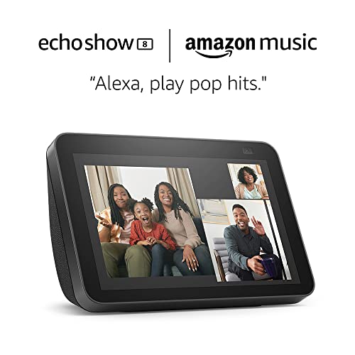 Echo Show 8 (2nd Gen) with 4 Months of Amazon Music Unlimited