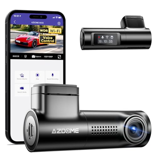 AZDOME 1080P FHD Built-in WiFi Dash Cam