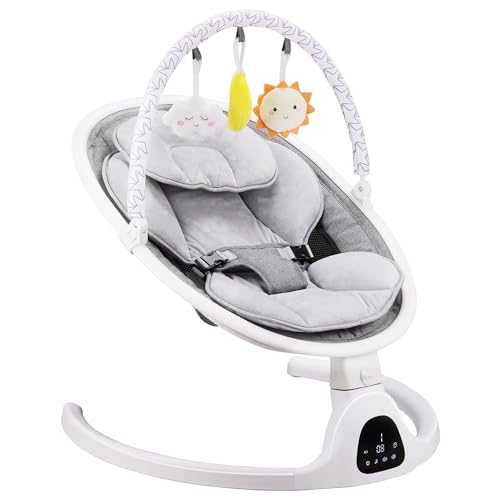 Baby Swing - 5 Speeds, Remote/Touch Control