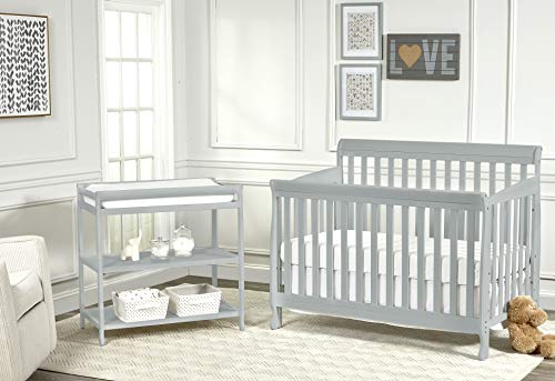 Suite Bebe Riley 4-in-1 Convertible Crib, Grey