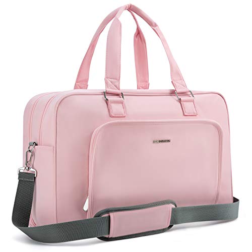 BAGSMART Weekender Bags for Women (Pink, 27L)
