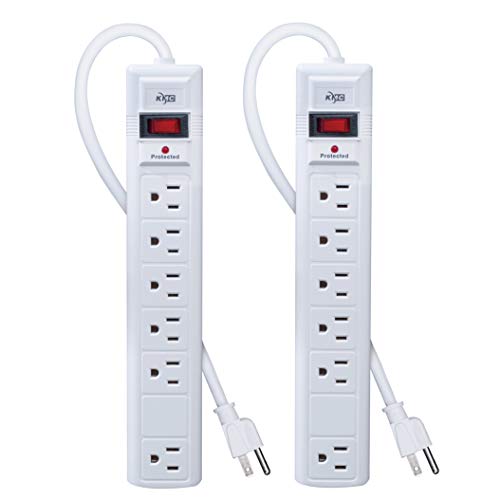 Surge Protector Power Strip 2-Pack