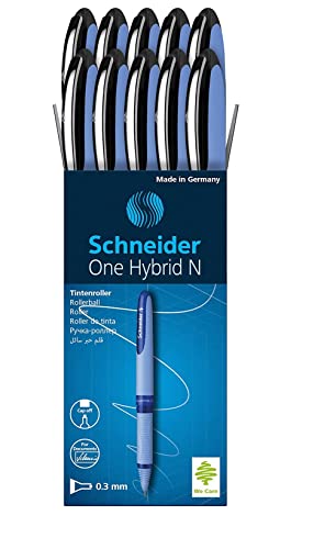 Schneider One Hybrid N Rollerball Pen, 0.3 mm, Box of 10 Pens