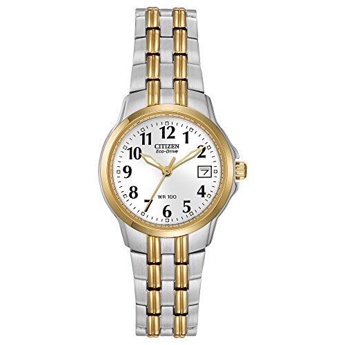 Citizen Women's Eco-Drive Two Tone Gold Stainless Steel Watch - 26mm