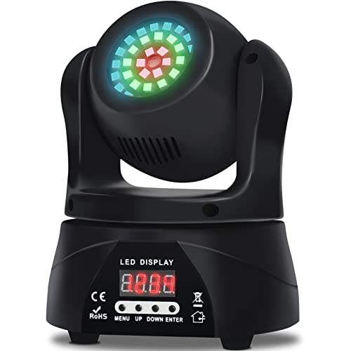 Pyle Kaleidoscope Multi-Color LED Moving Dance Light with Strobe Effect