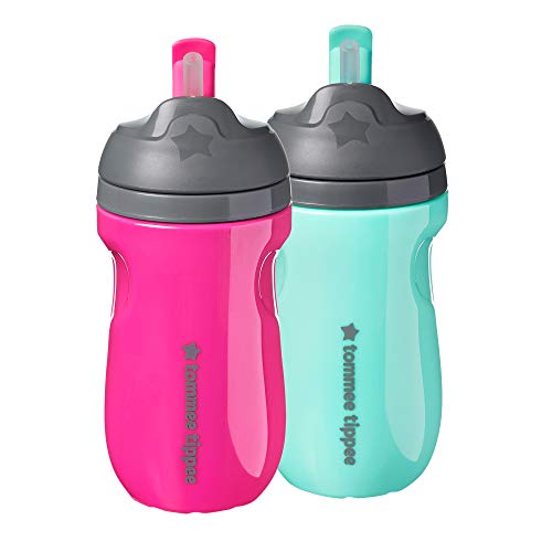 Tommee Tippee Insulated Straw Cup, 9oz, 2-Pack