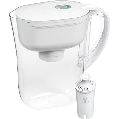Brita Water Filter Pitcher, 6-Cup Capacity, BPA Free, White