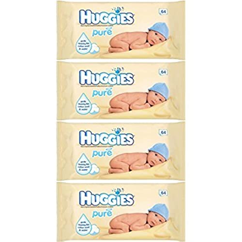 Huggies Pure Baby Wipes (Pack of 4)